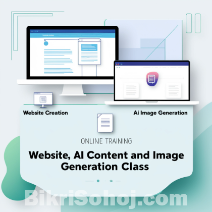 ওয়েবসাইট, AI কনটেন্ট ও ইমেজ জেনারেশনের অনলাইন প্রশিক্ষণ