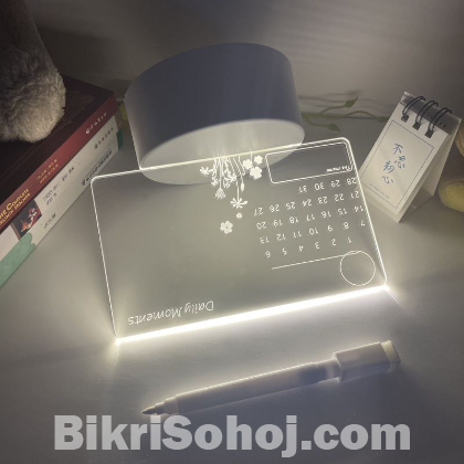 3D Acrylic Note Board Night Light