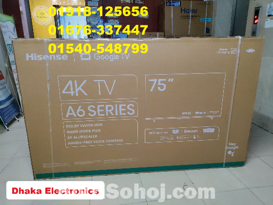 75 inch Hisense 75A6F3 UHD 4K Android Google DTS TV Official