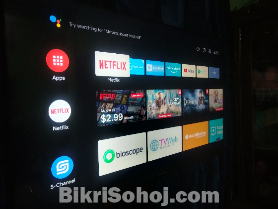 Singer 4K Android TV 50 inch with box