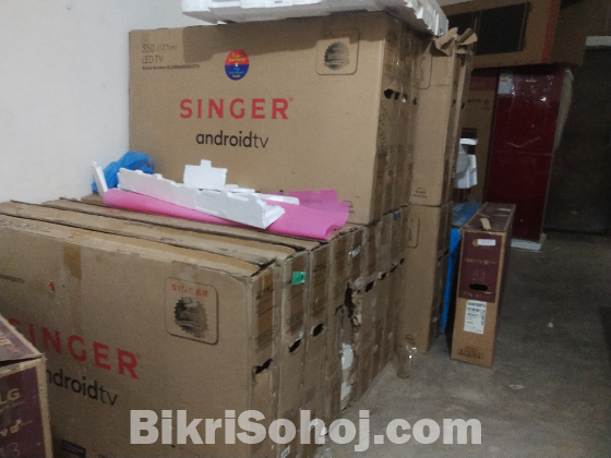 Singer 4K Android TV 50 inch with box