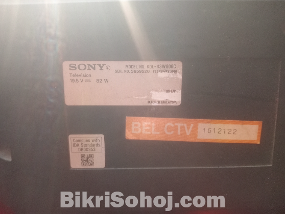 Sony bravia 43