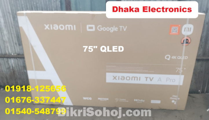 Xiaomi Mi 75 inch A Pro 2025 QLED 4K Google TV Price BD