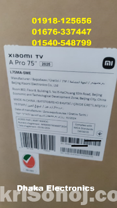 Xiaomi Mi 75 inch A Pro 2025 QLED 4K Google TV Price BD