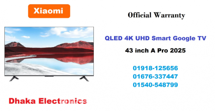 Xiaomi A Pro 43 inch QLED 4K Smart Google TV 2025