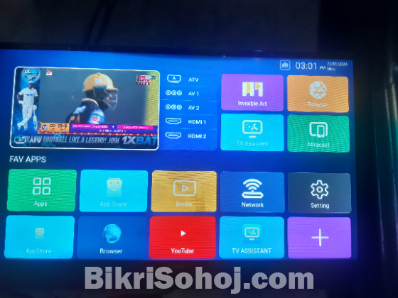 SMART TV 1GB RAM 8GB ROM