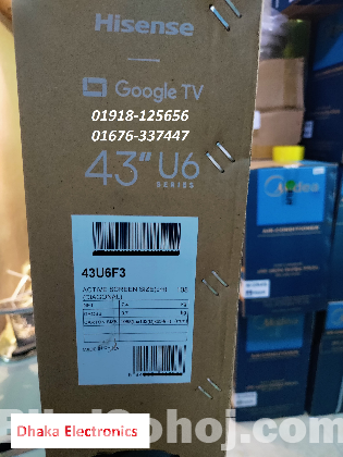 Hisense 43U6F3 43 inch ULED 4K Google TV Price BD Official