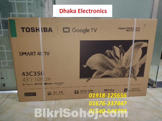 Toshiba 43 inch 43C350LP UHD 4K Android Google TV Official