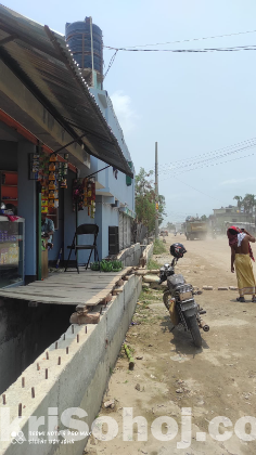 জমিসহ দোতালা বাড়ি এবং ৫টি দোকান বিক্রিয় করা হবে