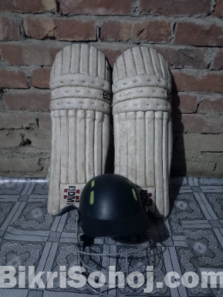 cricket bat, helmet, pad._ ক্রিকেট ব্যাট,হেলমেট, প্যাড